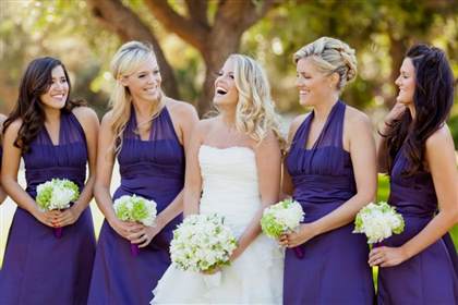 purple beach bridesmaid dresses 2018