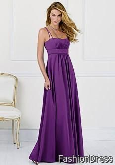 purple bridesmaid dresses with straps 2017-2018