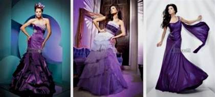 purple colored wedding dresses 2018