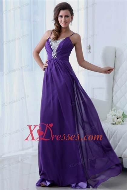 purple prom dresses with straps 2017-2018