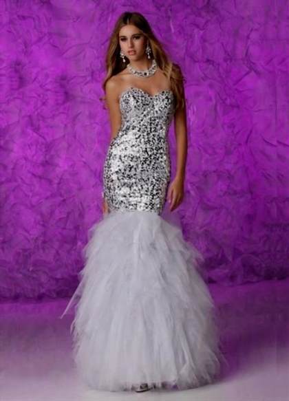 purple sequin mermaid prom dress 2017-2018