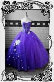 purple steampunk wedding dress 2017-2018