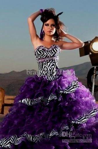 purple zebra print prom dresses 2017-2018
