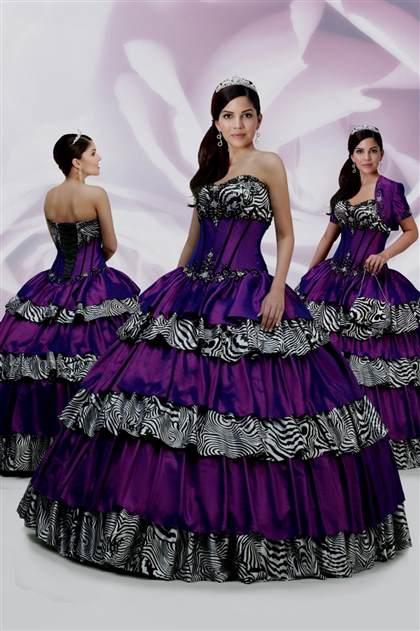 purple zebra print prom dresses 2017-2018