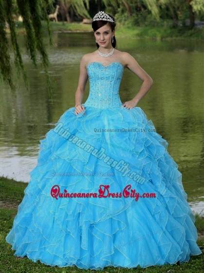 quinceanera dresses color blue 2017-2018