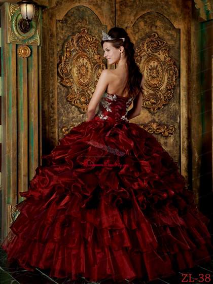 quinceanera dresses color red 2017-2018