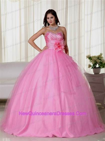 quinceanera dresses light pink puffy 2018