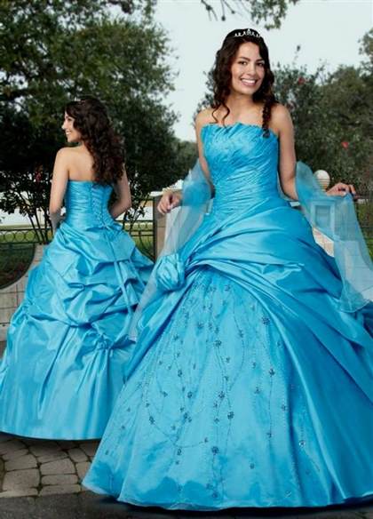 quinceanera dresses turquoise and black 2017-2018