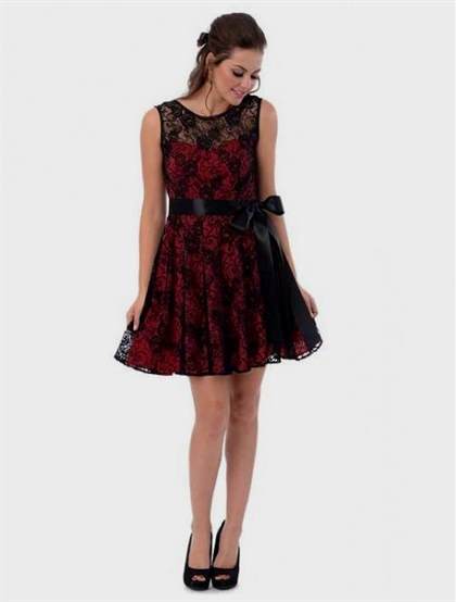 red and black dresses for juniors 2018