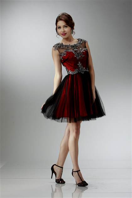 red and black homecoming dresses 2018