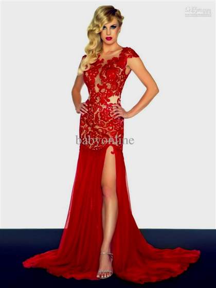 red and black mermaid dress 2017-2018