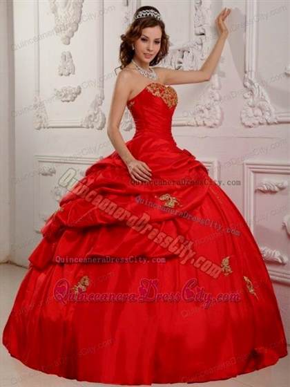 red and gold ball gown 2017-2018