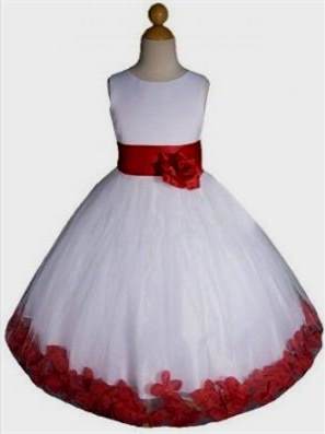 red black and white flower girl dresses 2018