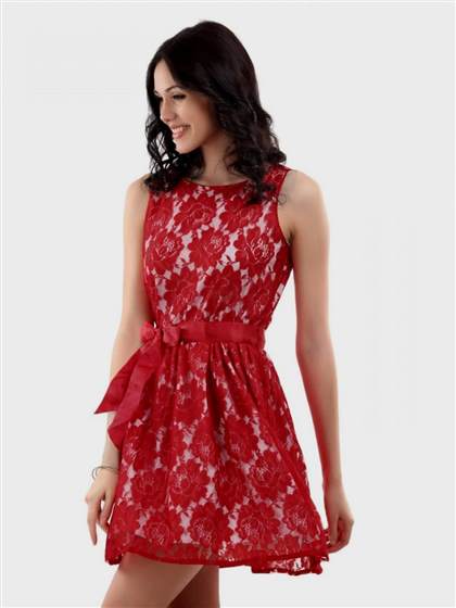 red lace dress 2018
