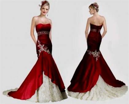 red mermaid wedding dresses 2017-2018