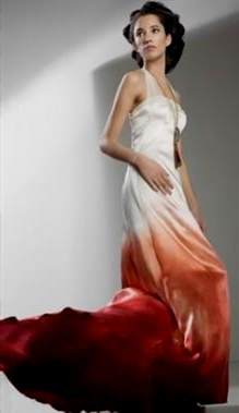 red ombre wedding dress 2017-2018