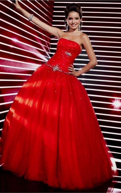 red princess dress with sleeves 2017-2018