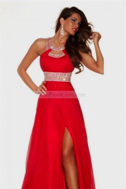 red prom dresses open back 2018