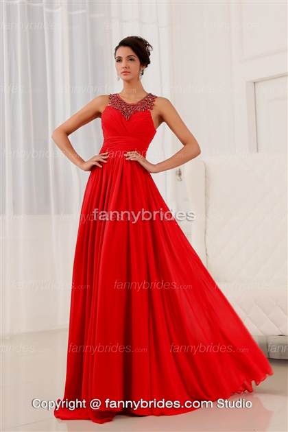 red prom dresses with straps 2017-2018