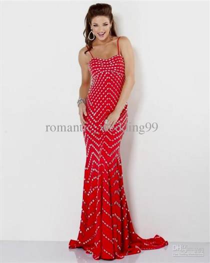 red prom dresses with straps 2017-2018