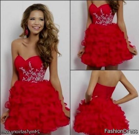 red semi formal dresses for 8th graders 2017-2018
