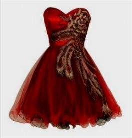 red short prom dresses 2017-2018