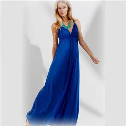 royal blue maxi dress casual 2017-2018
