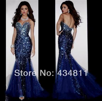 royal blue sparkly prom dress 2017-2018