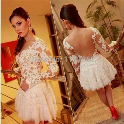 sexy short white lace dresses 2018