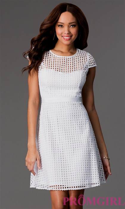 sexy short white lace dresses 2018 - B2B Fashion