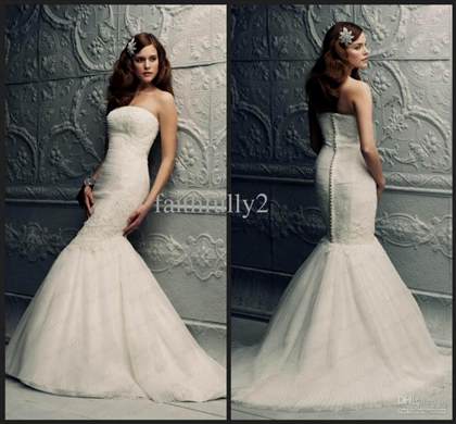 sexy strapless lace wedding dresses 2017-2018