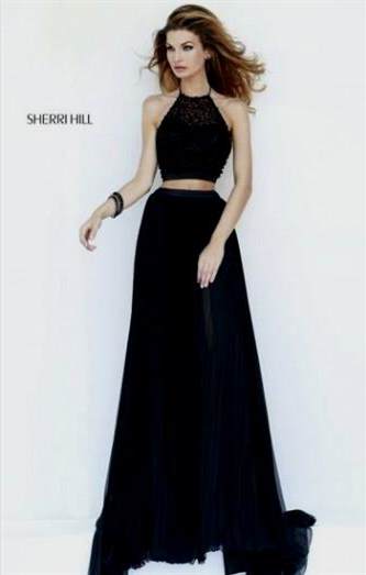 sherri hill black prom dress 2018