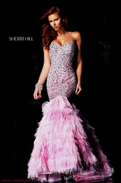 sherri hill pink mermaid dress 2017-2018
