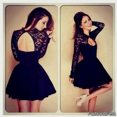 short dresses with sleeves 2017-2018