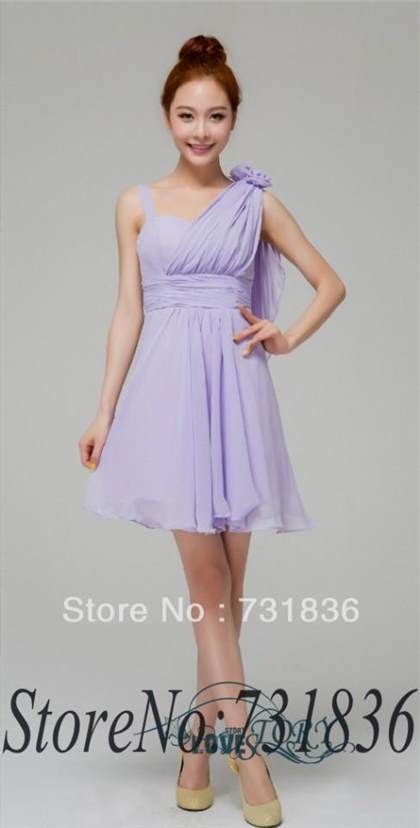short lavender chiffon dress 2017-2018