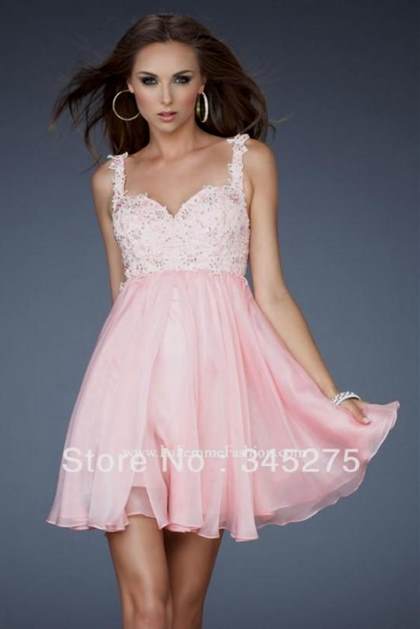 short light pink prom dress 2018