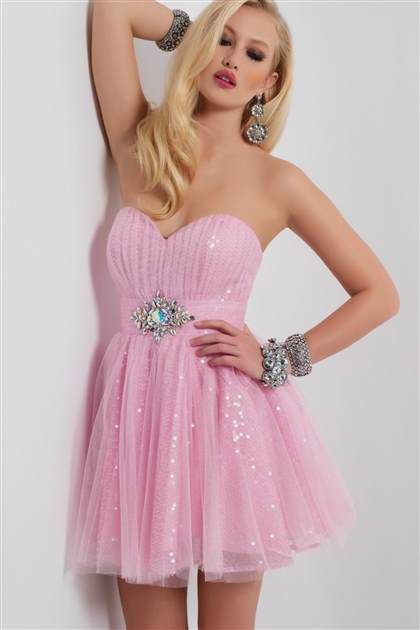 short pink prom dress 2018