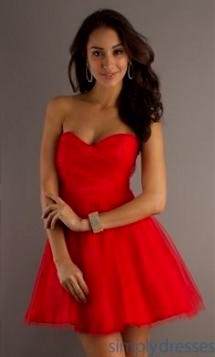 short red dress for prom 2017-2018