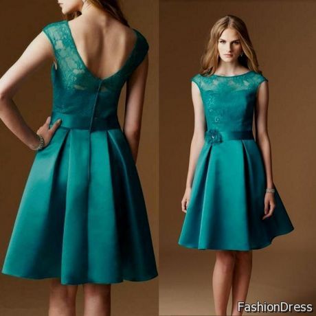 short turquoise dresses with sleeves 2017-2018
