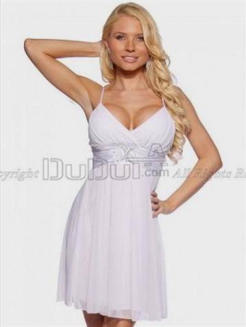short white dresses with straps 2017-2018