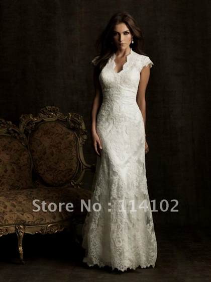 short white lace wedding dresses 2018