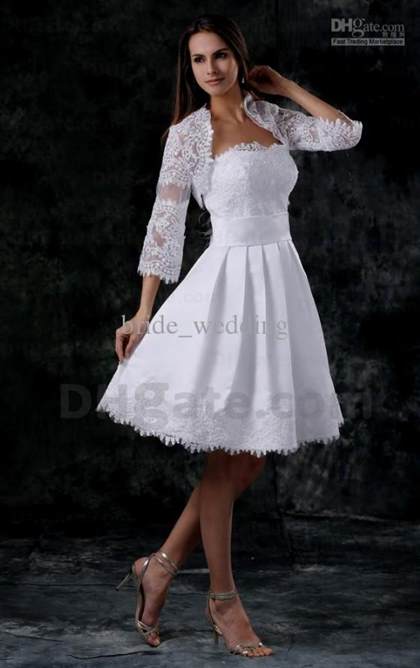 short white wedding dresses with sleeves 2017-2018