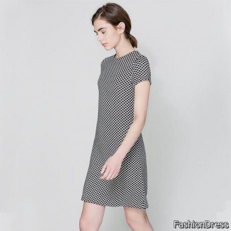 simple casual dress with sleeves 2017-2018