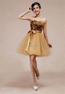 simple gold dama dresses 2017-2018