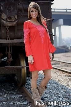 skater dress with cowboy boots 2017-2018