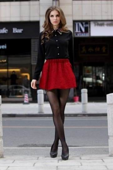 skater dress with tights 2018