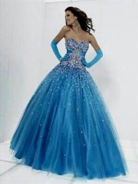 sparkly blue prom dresses 2018