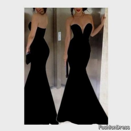 strapless black dress tumblr 2017-2018