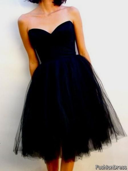 strapless black dress tumblr 2017-2018