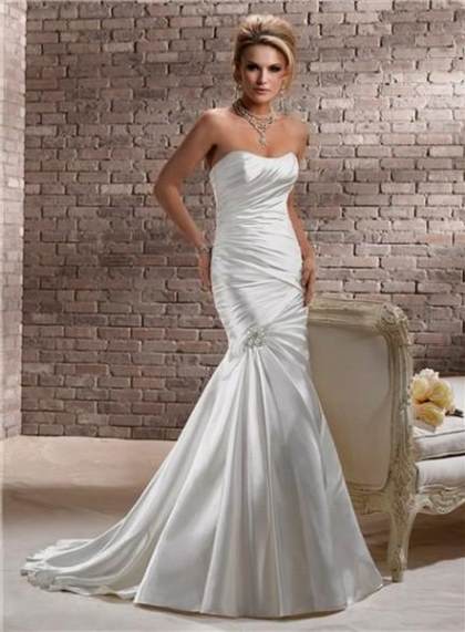 strapless mermaid wedding dresses with corset back 2018